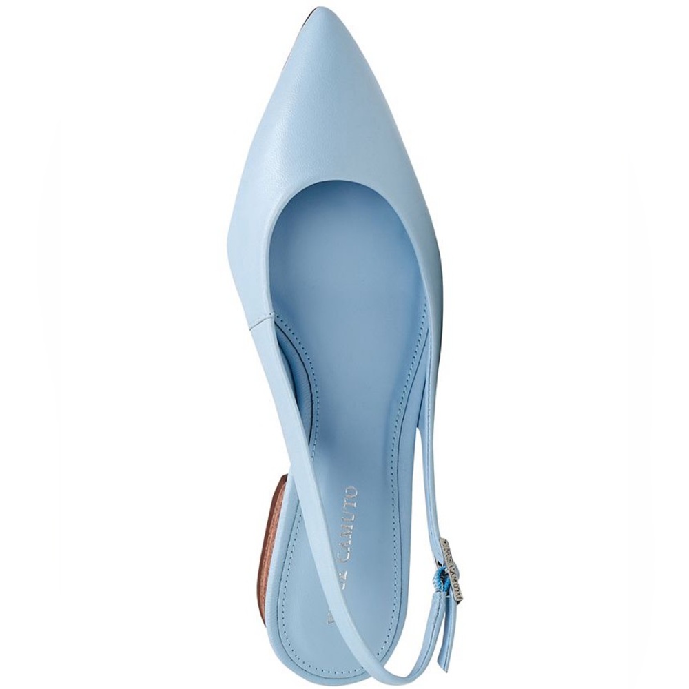 NWOT Vince Camuto Jesander Pointed-Toe Slingback Flats Light Blue 9.5